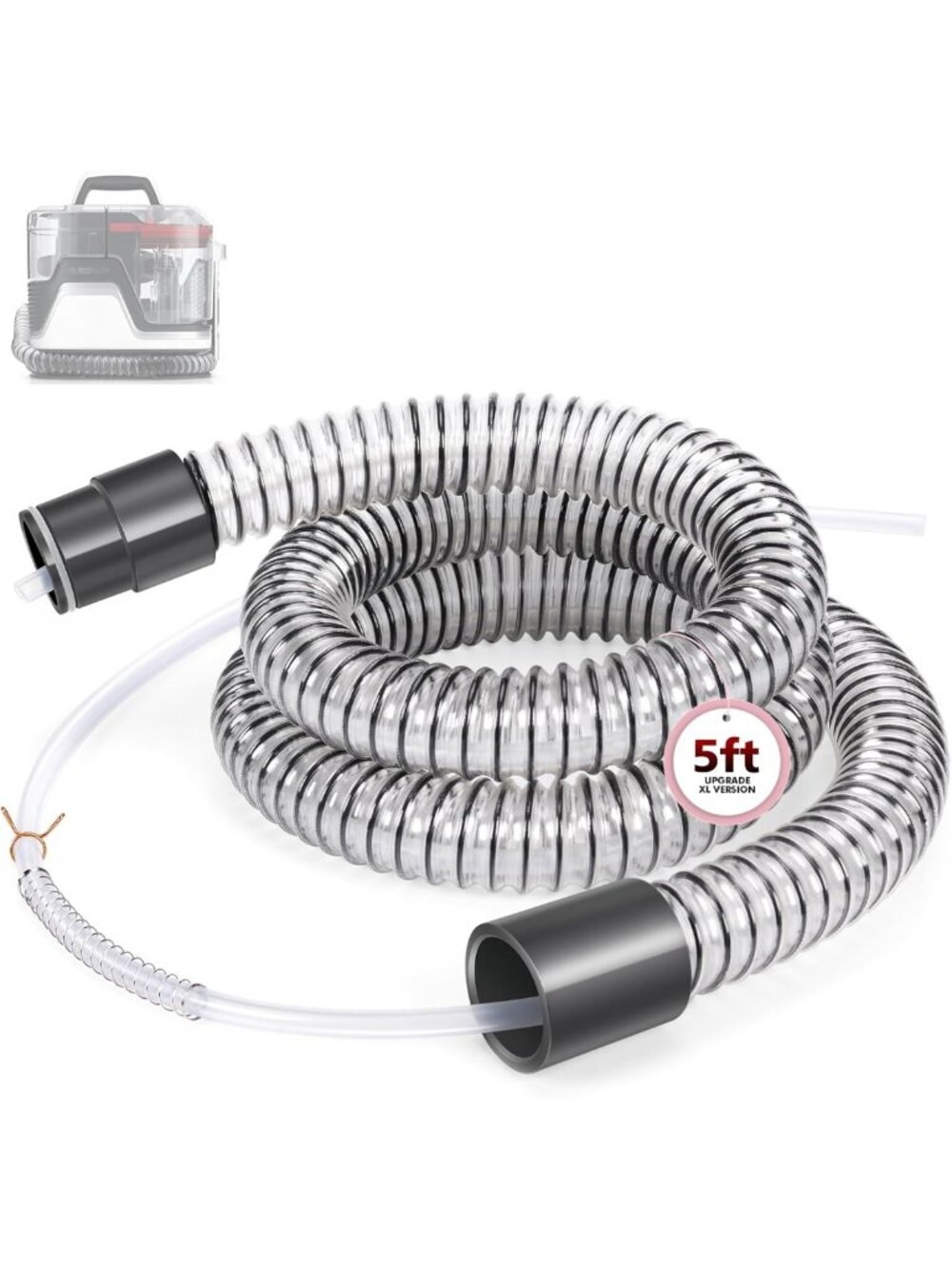 60” Hose Replacement for Carpet Cleaners - Compatible with Hoover Models